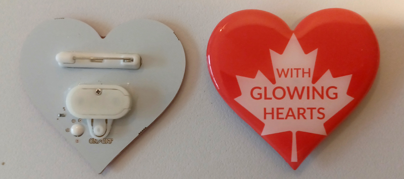 Glowing Heart Pin